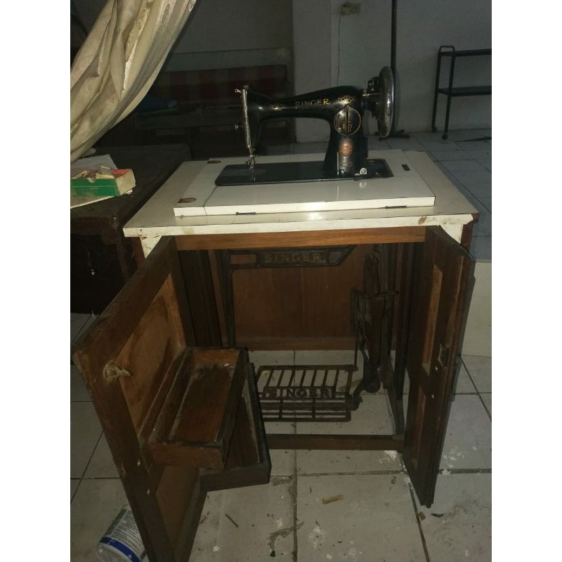Mesin jahit Singer manual tradisional full set - bekas