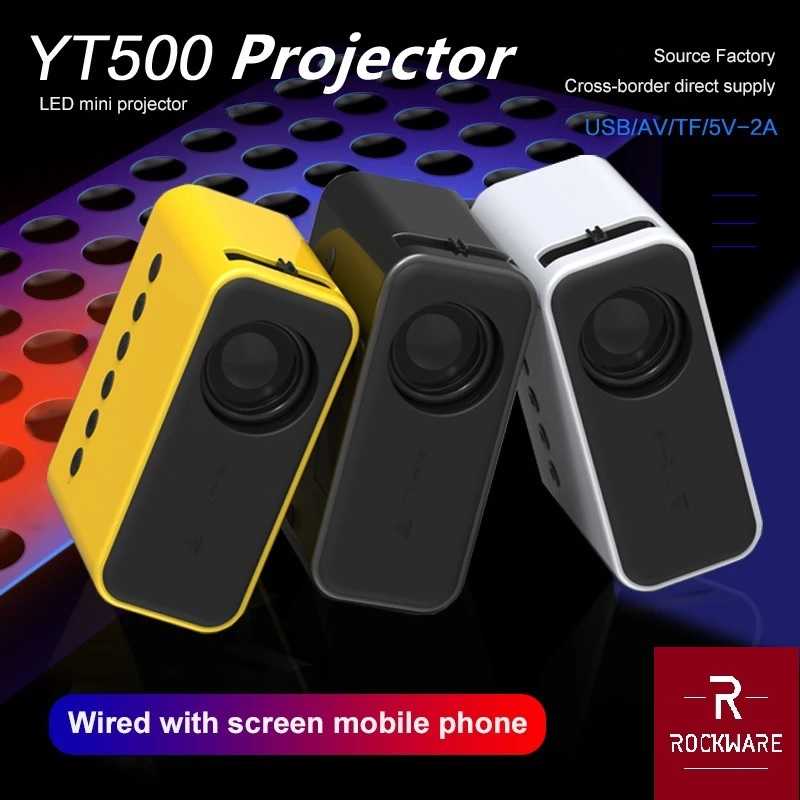 ROCKWARE RW-YT500 - Mini Portable LED Projector 24 ANSI Lumens