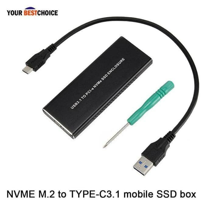 USB 3.1 To PCIE NVME SSD Enclosure