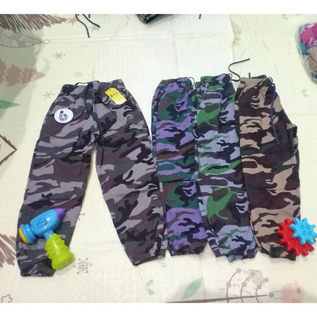  Jogger  camo size 6 8 10 celana  panjang anak  joger army  