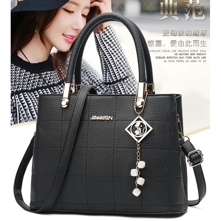 tas formal messenger hand bag jinjing size besar wanita bisa selempang