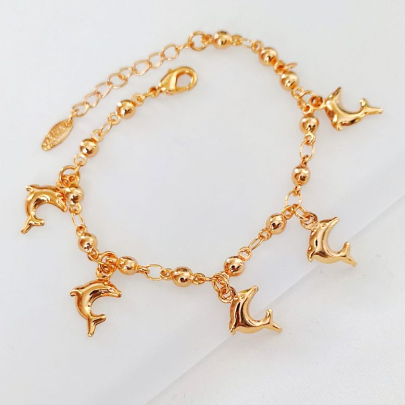 Gelang Tangan Dolphin Bahan Xuping Import Antikarat