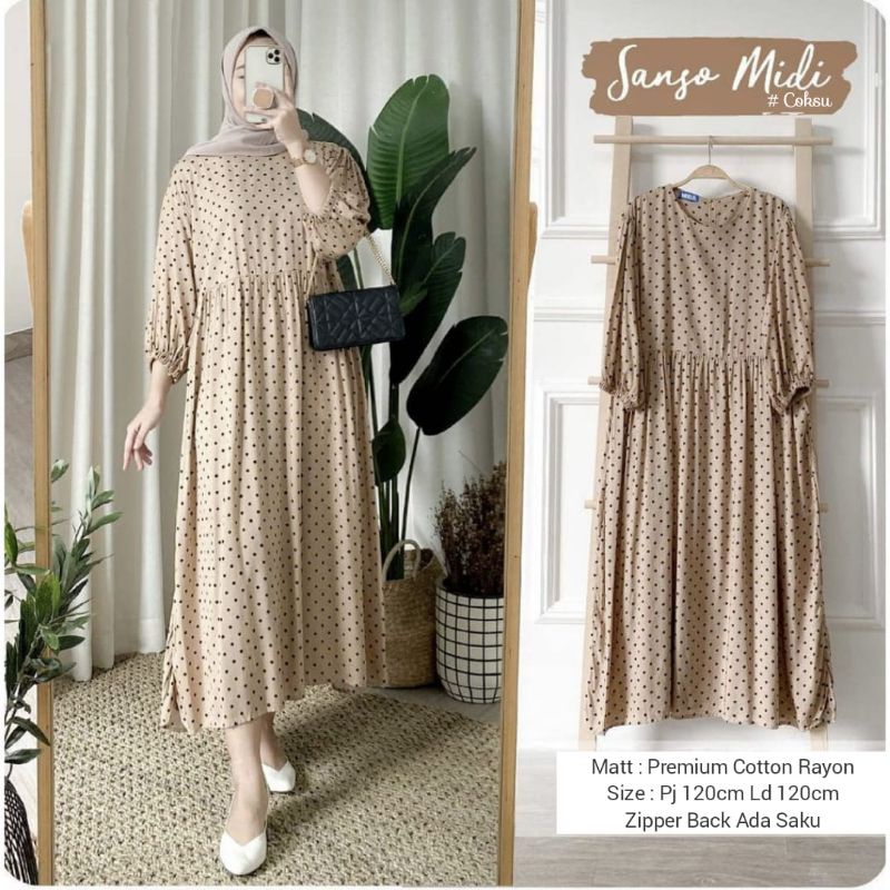 PROMO SANSO MIDI DRESS JUMBO LD 120