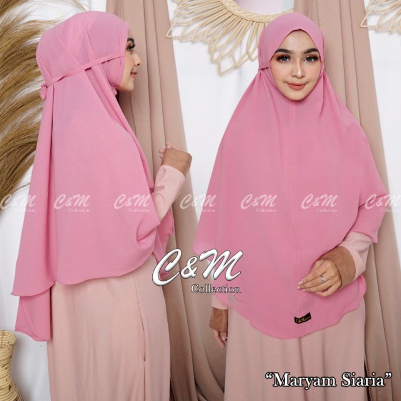 bergo maryam polos XL/bergo instan polos XL/jilbab bergo maryam polos XL/khimar bergo maryam XL tali