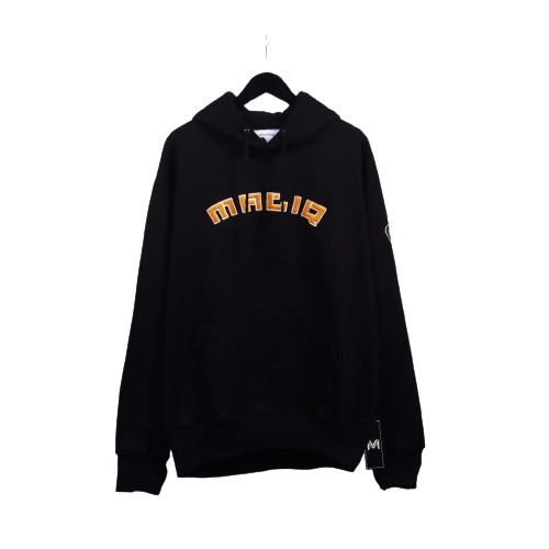 Jaket Sweater Hoodie MA APLIKASI HAND LOGO  – Black Edition Fashion Trendy Casual Pria Good Brand Qu