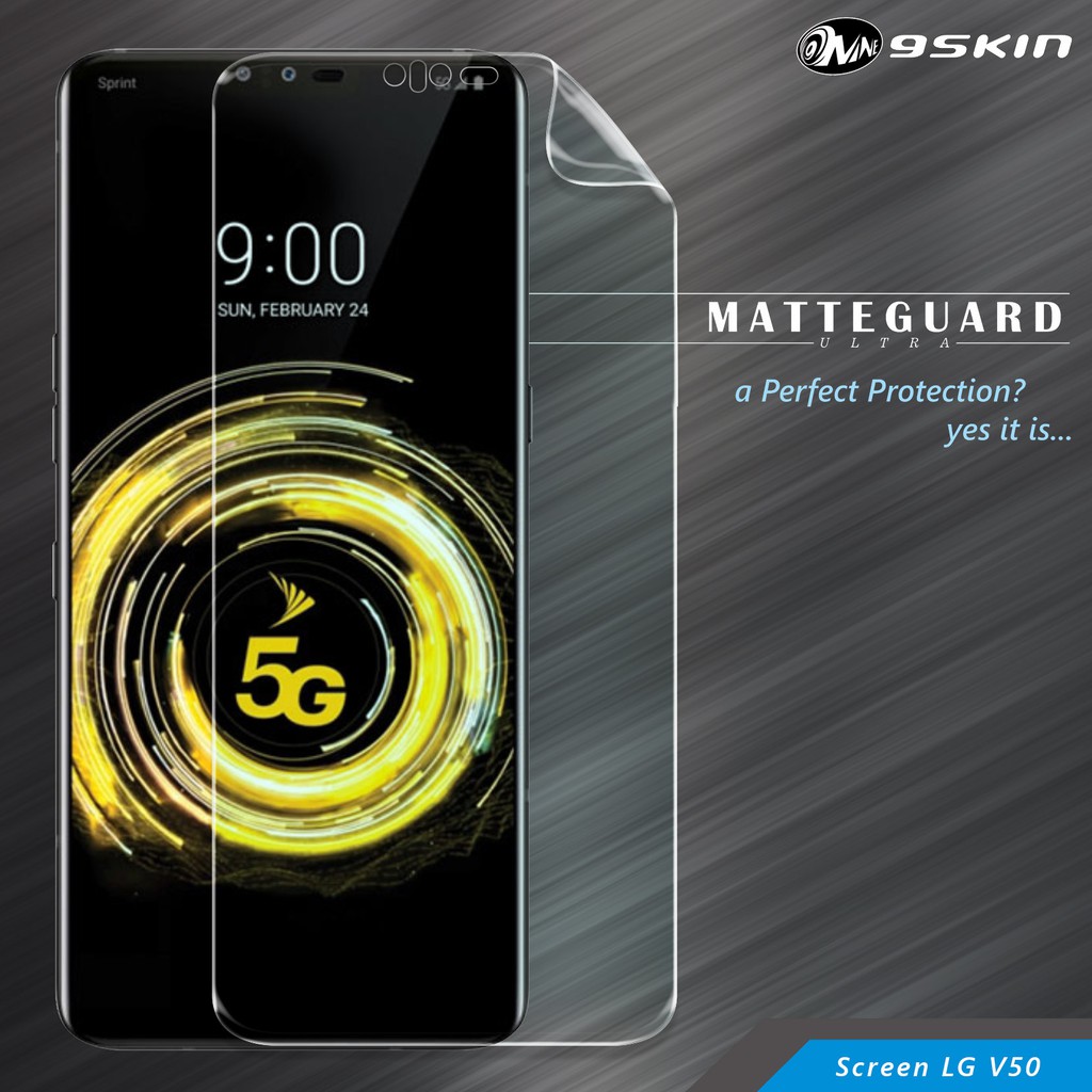 9Skin Matte Guard Ultra MGU Back or Full Screen Guard for LG V50