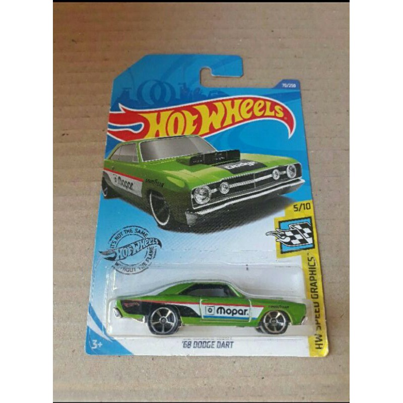 hotwheels 68 DODGE DART  hijau HW SPEED GRAPHICS