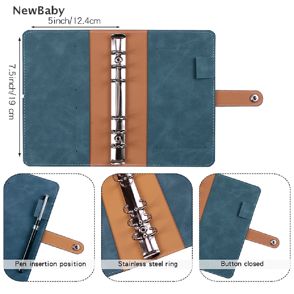 Newbaby 1 Set Amplop Binder Ukuran A6 Untuk Agenda