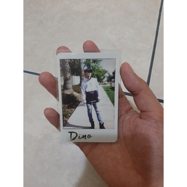 Pc photocard all alone al1 dino seventeen