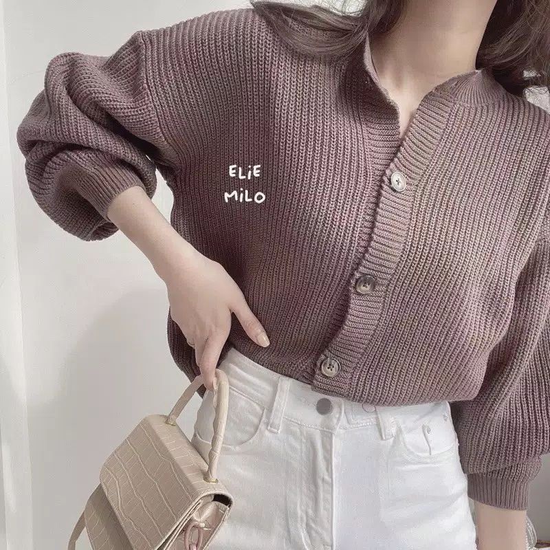 GS036 Cardigan Rajut Wanita Livi Premium Tebal