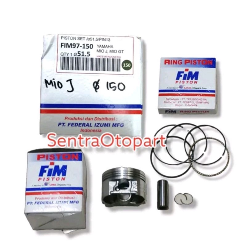 Piston seher kit mio j fino fi 115 mio soul gt 115 oversize 150 fim