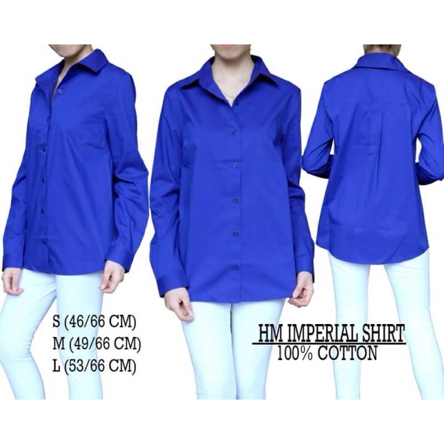 Baju/ Kemeja/ Lengan Panjang Branded Wanita - H&M SHIRT