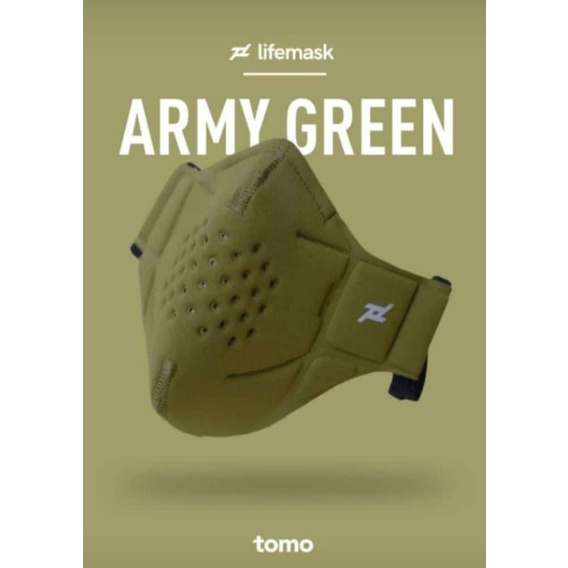 Masker Tomo Original - Hijau Army
