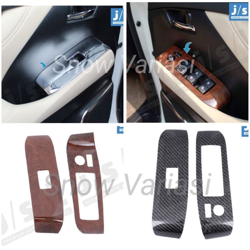 List Lis Front Power Window All New Alphard Chrome Wood Carbon Jsl