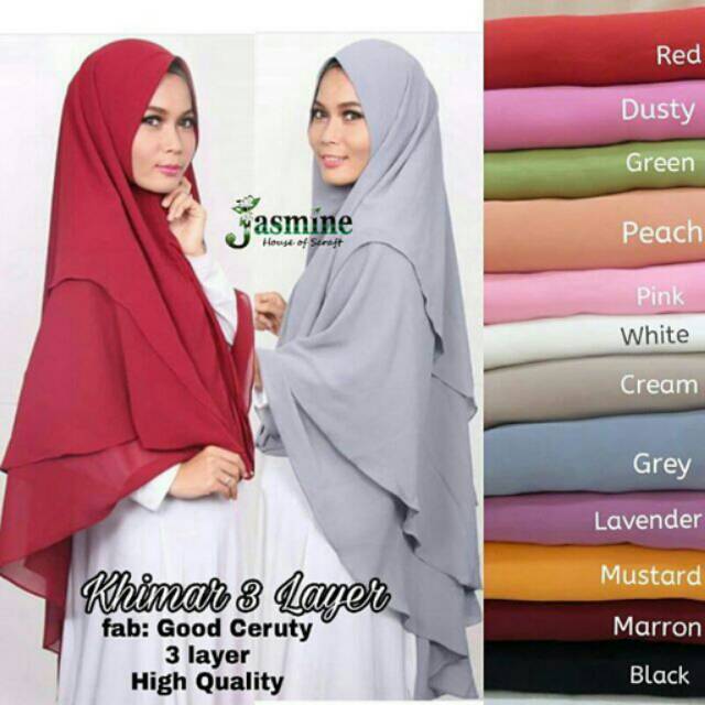 Khimar 3 layer