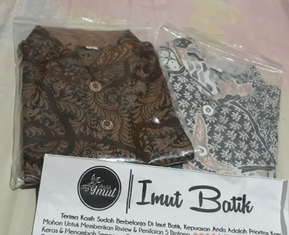 Imut Batik Anak & Ayah Daun Serit Baju Batik Anak Cowok Kemeja Batik Anak Batik Anak Laki-laki