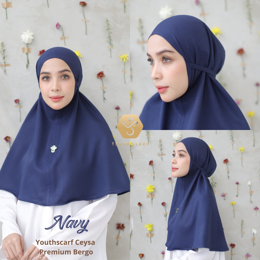 Youthscarf - Cesya Bergo - Moscrepe - jilbab instan - Jilbab bergo-7
