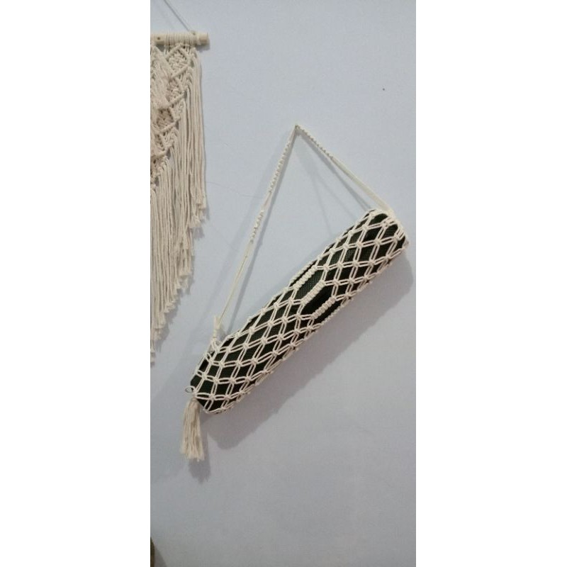 READY STOK) macrame tas yoga mat/ Tas matras olahraga