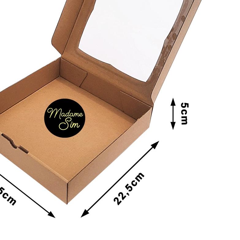 

➴ KOTAK PIZZA - GIFT BOX - DUS BROWNIES 22 x 22 x 5 CM - MS-04 (ISI : 10 PCS) ➺