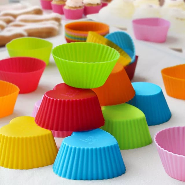 Muffin Cupcake Baking Molds Silicone Cake Mold Cake Decorating Tools / Cetakan Kue Cupcake Silikon Baking Jelly Muffin Cake