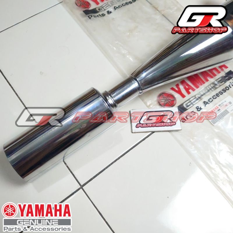 knalpot silencer f1zr ori ygp fizr fiz f1z r chrome perut exhaust ekshaust muffler mufler kenalpot original yamaha