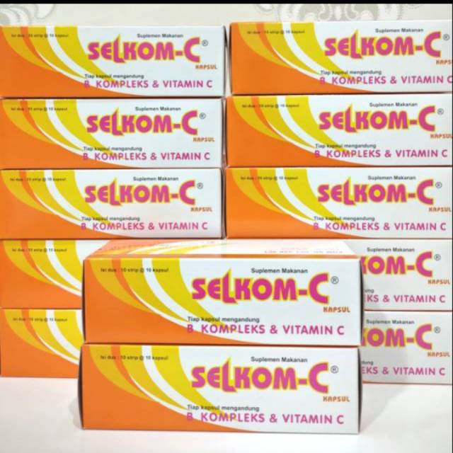 SELKOM C 1 BOX= 100 KAPSUL / VITAMIN C 500 MG 1 BOX ,EXP JUNI 2027
