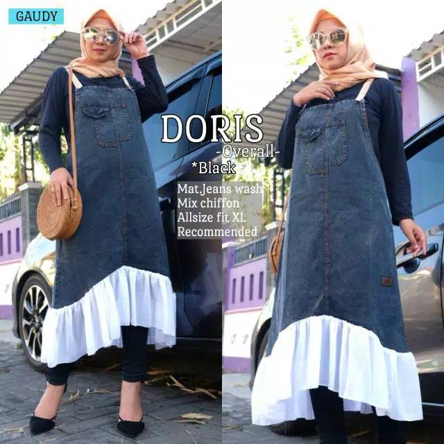 NEW!! DORIS OVERALL MATT JEANS WASH HQ