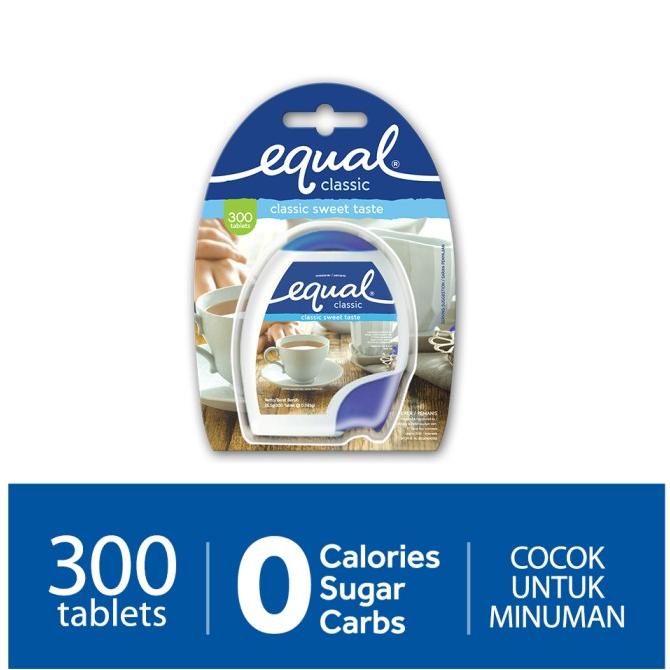 

[[COD]] Equal Classic Sweetener - Pemanis Buatan 300 Tablets BERKUALITAS Kode 566