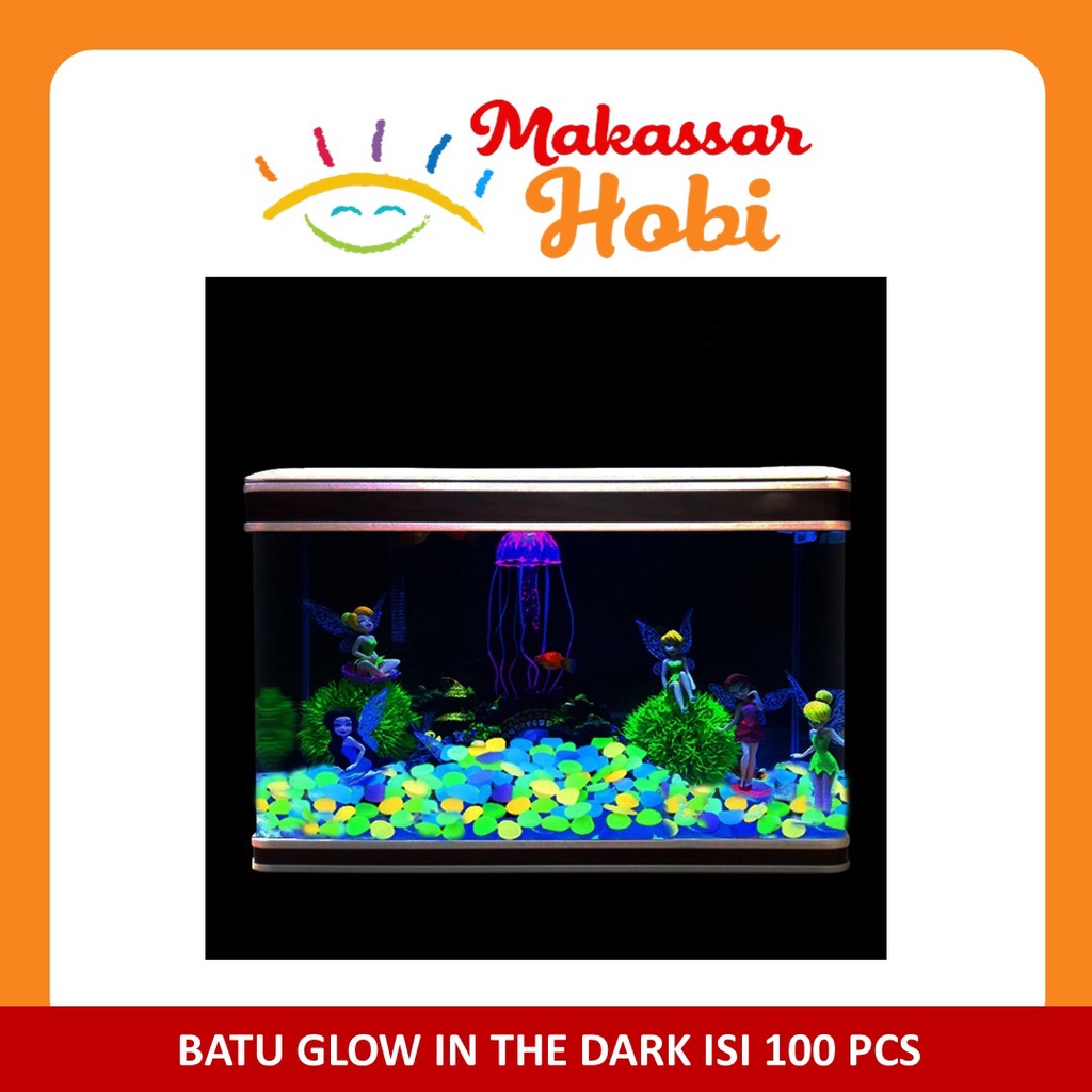 Batu Hiasan Aquarium Glow in The Dark Dekorasi Ikan Taman Tanaman Hias