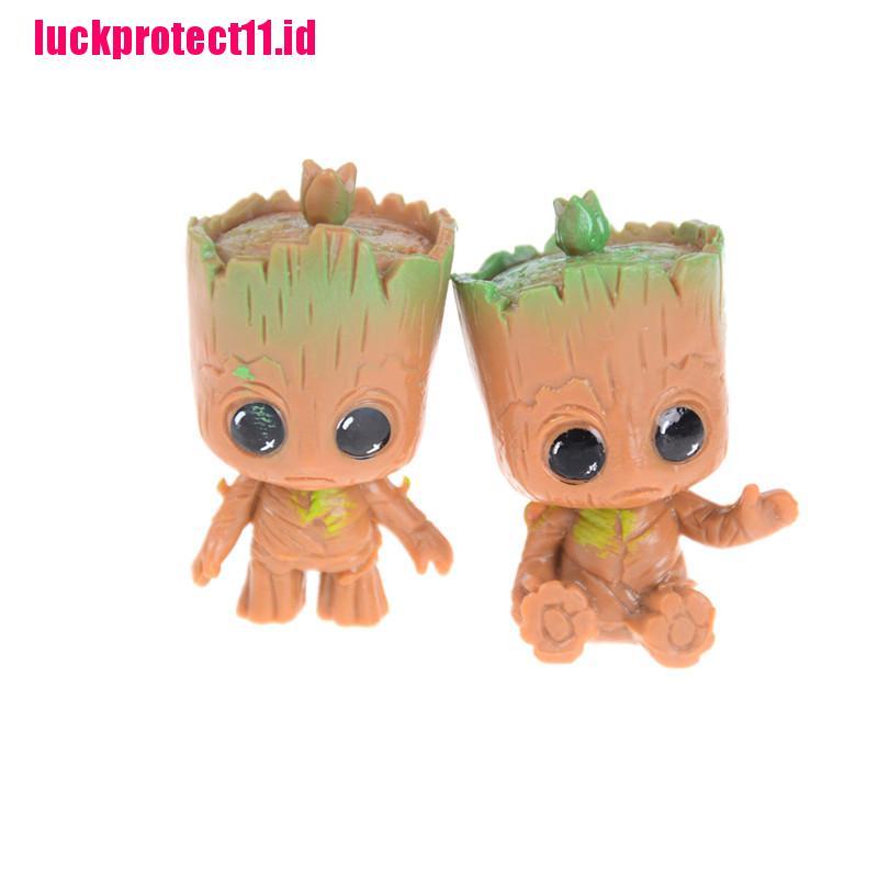 Lucktoy 4pcs Boneka Action Figure Guardians Of The Baby Groot Bahan Pvc Untuk Hadiah Anak