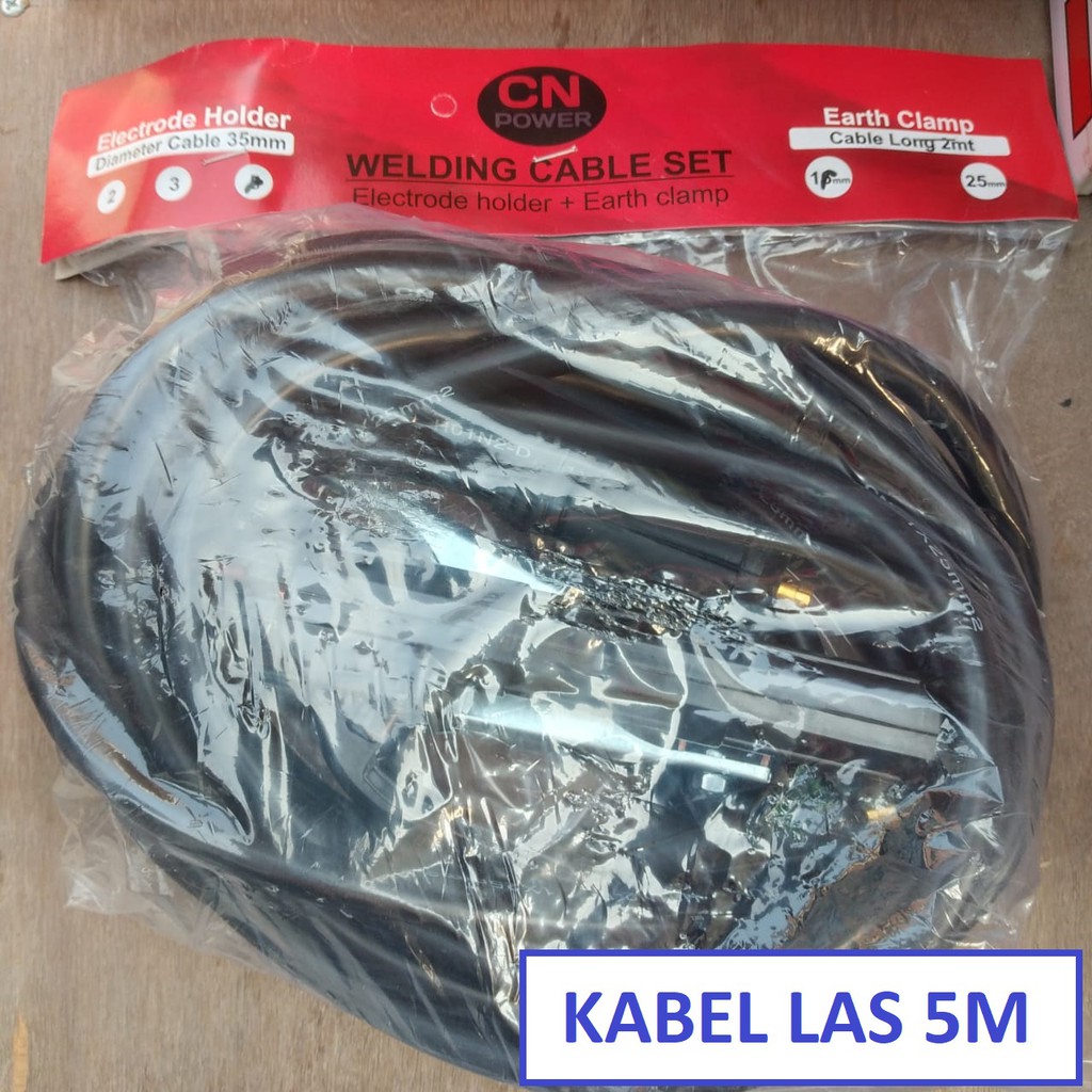 Tang Las Set Stang Las Set Masa Kabel 5 Meter