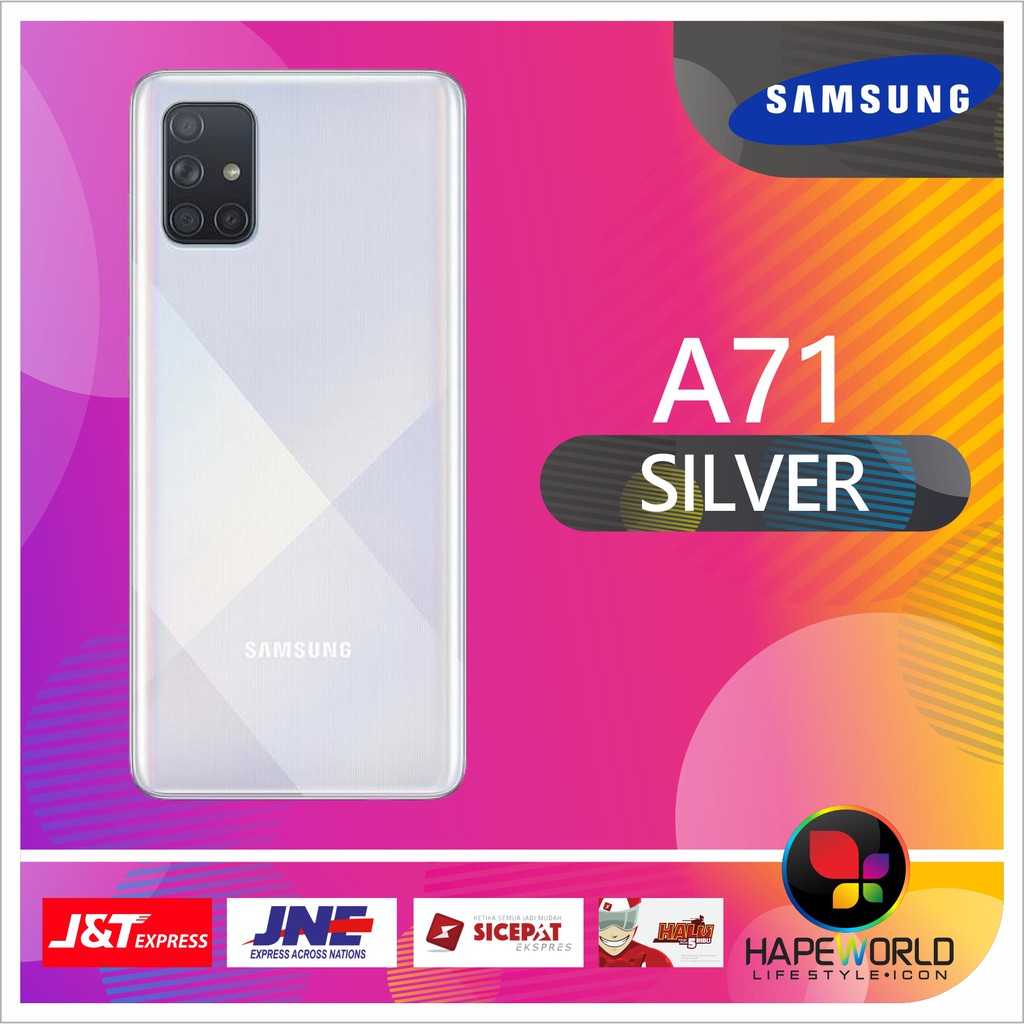 SAMSUNG GALAXY A71 GARANSI RESMI SAMSUNG [8GB / 128GB] HP ANDROID MURAH-Haze Crush Silver