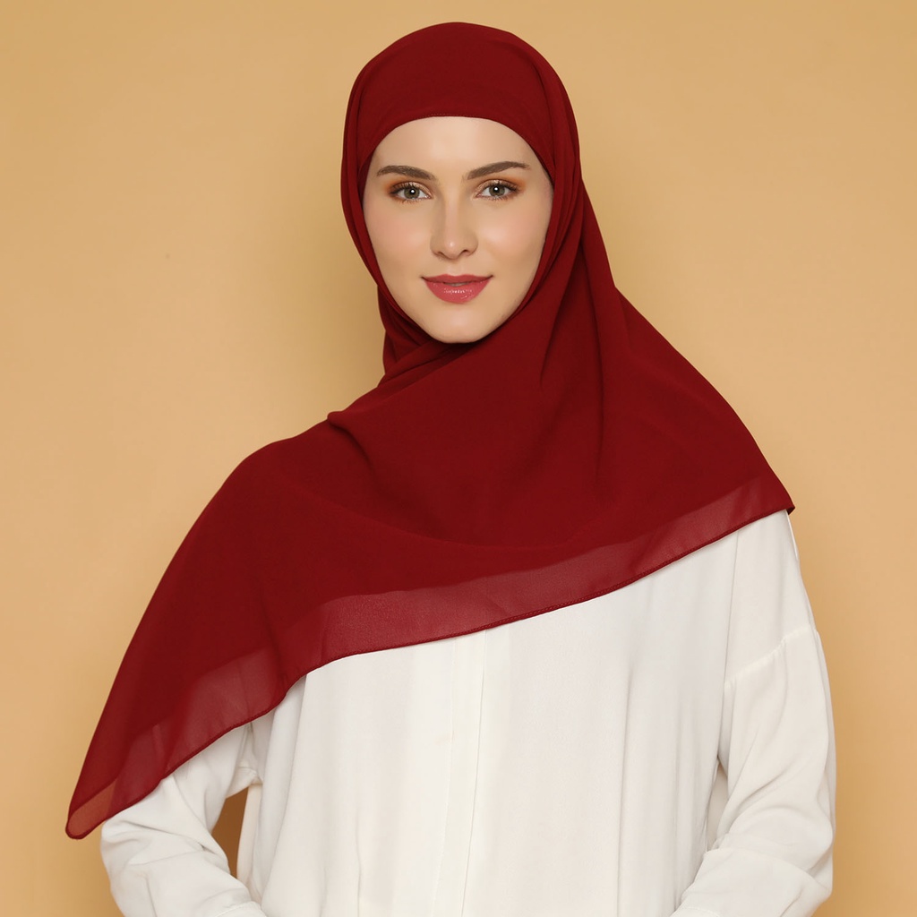 HIJAB SEGI EMPAT INSTAN 2in1 + INNER /SEGITIGA INSTAN 2in1 INNER/SEGI EMPAT CERUTY/SQUARE INSTAN/ 2 