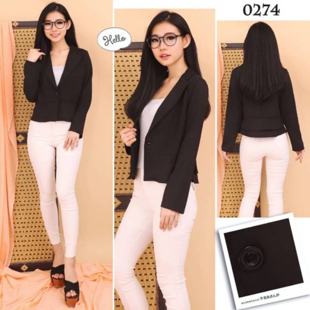 0274 BLAZER HITAM SCUBA