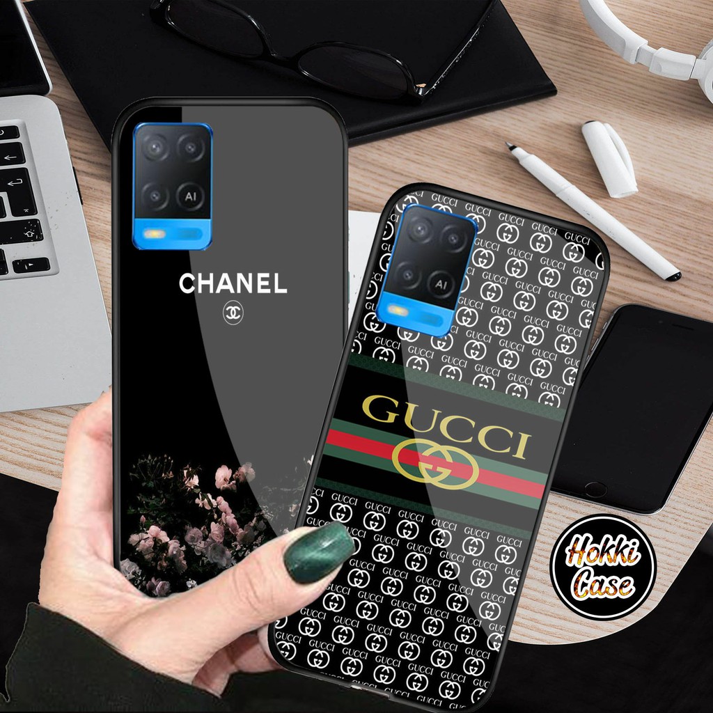 Soft Case Glass Kaca Oppo A54 - [520] - Casing Kaca oppo A54 - Softcase Hp oppo A54 - Case oppo A54