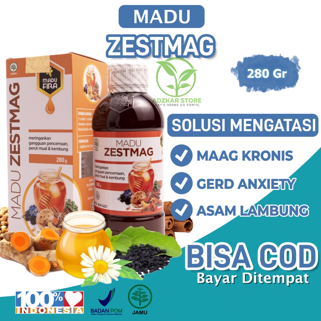 

Madu ZESTMAG Original ZESTMAAG Asli Untuk Asam Lambung Obat Maag Kronis Gerd dan Anxiety