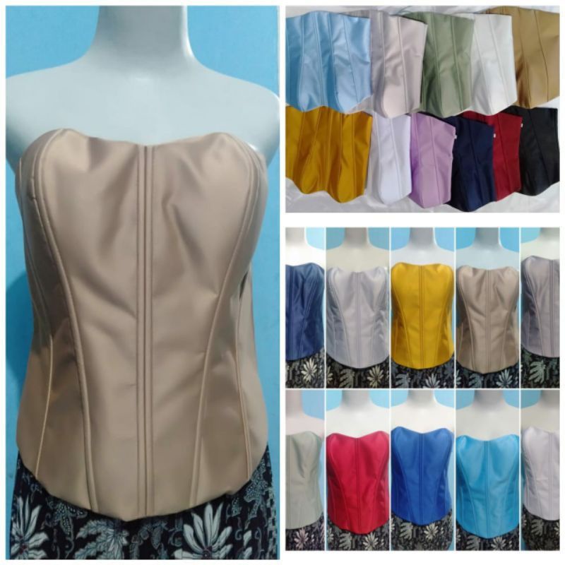 LB LOWBACK KAMISOL SATIN/ SUNDEL BOLONG/LONGTORSO/BUSTIER/DALEMAN KEBAYA KEMBEN KEBAYA