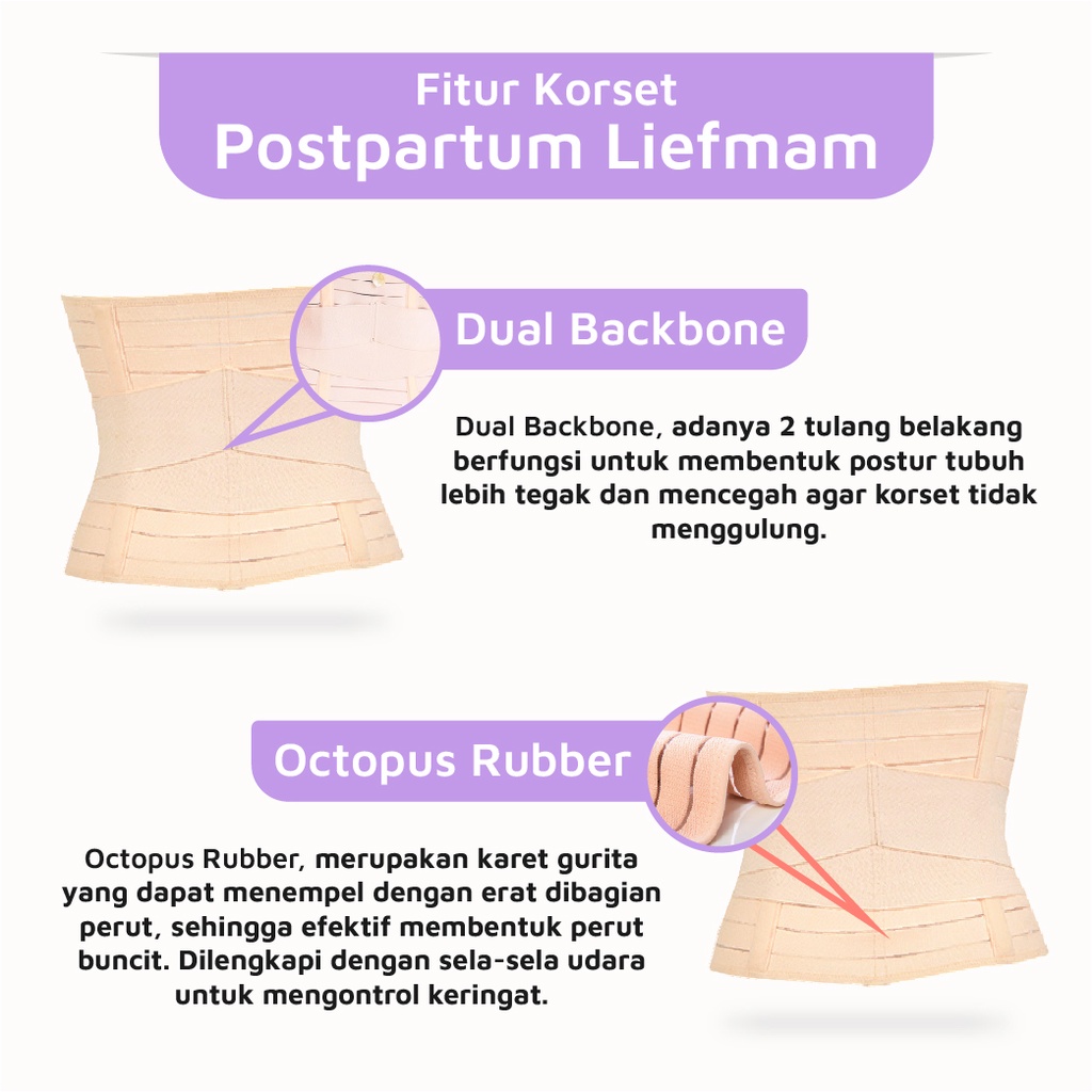 [M-L] Korset Postpartum Zaraya Original - Korset Pengecil Perut Pasca Melahirkan