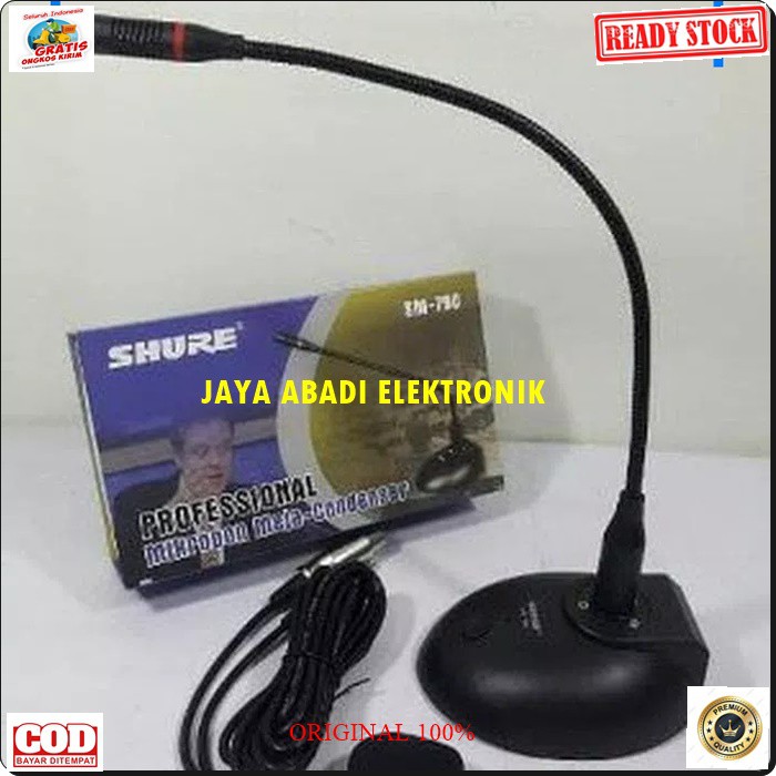 G44 Shure mic meja table condenser condesor mik microphone mikrophone podium mimbar profesional pro audio sound sistem system vokal vocal panggung dj studio G44  BISA DIGUNAKAN SEGALA JENIS SOUND SYSTEM  PAKAI BATERAI AA X 2PCS BISA JG MENGGUNAKAN BATERAI