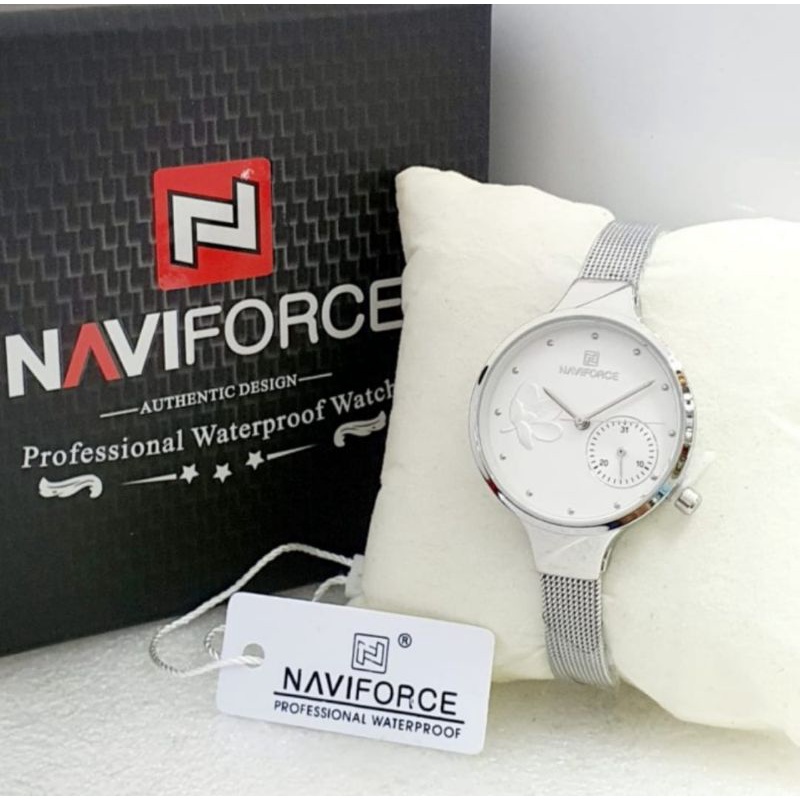 Jam Tangan Wanita Naviforce NF5001/NF 5001 Tali Pasir Original
