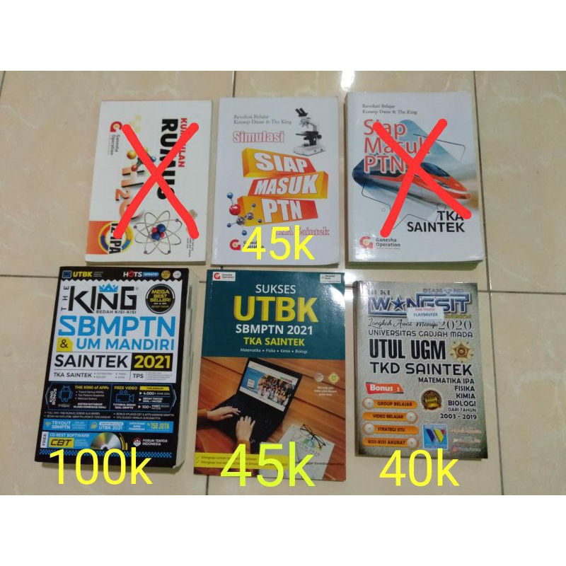 Preloved Buku SBMPTN SAINTEK Original