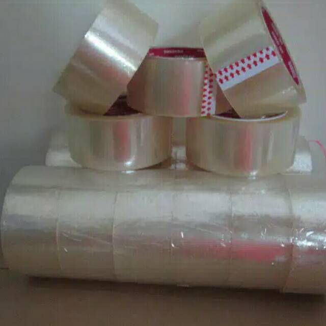 

Lakban bening 48 mm x 90 yard isolasi bening