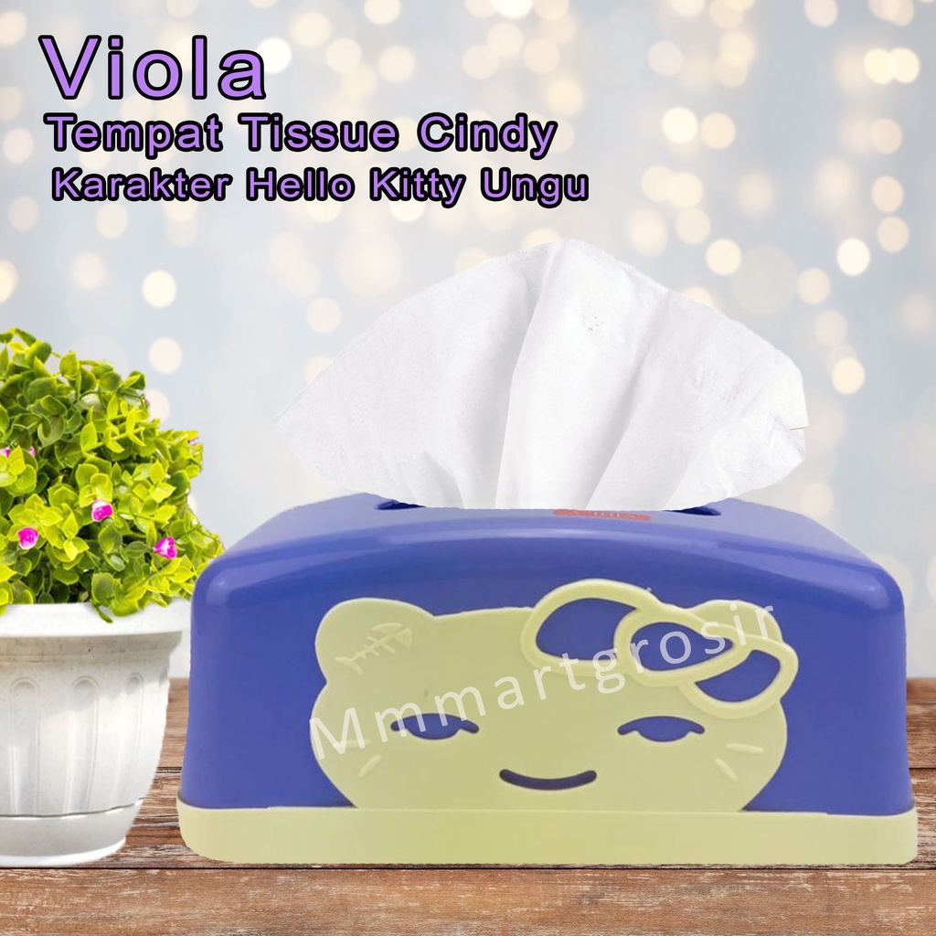 Viola / Tempat Tissue Cindy / Karakter Hello Kitty / 8209 Ungu