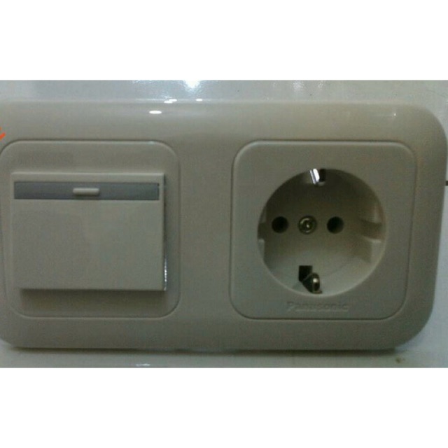 STOP KONTAK DAN SAKLAR PANASONIC ( STOP KONTAK DAN SAKLAR TUNGGAL )