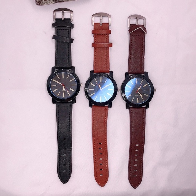 ✅COD JAM TANGAN PRIA KULIT MURAH FASHION COOL WATCH NEW NICE PRIA JAM TANGAN MURAH CEWEK M42