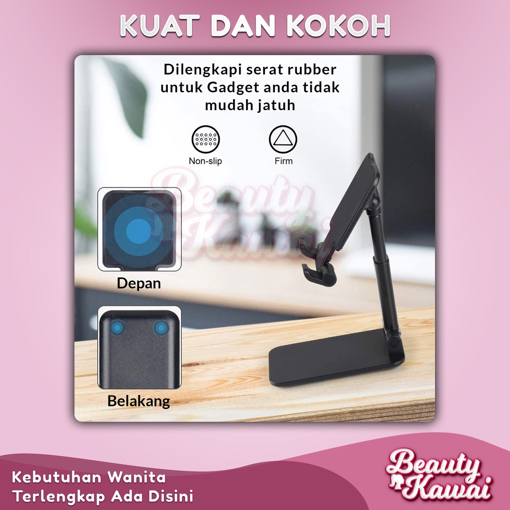 Aksesoris Phone Stand Holder Meja Hp Lipat Handphone Fleksibel Murah