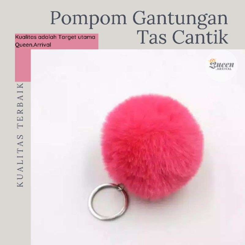 POMPOM Gantungan Tas Ransel Selempan