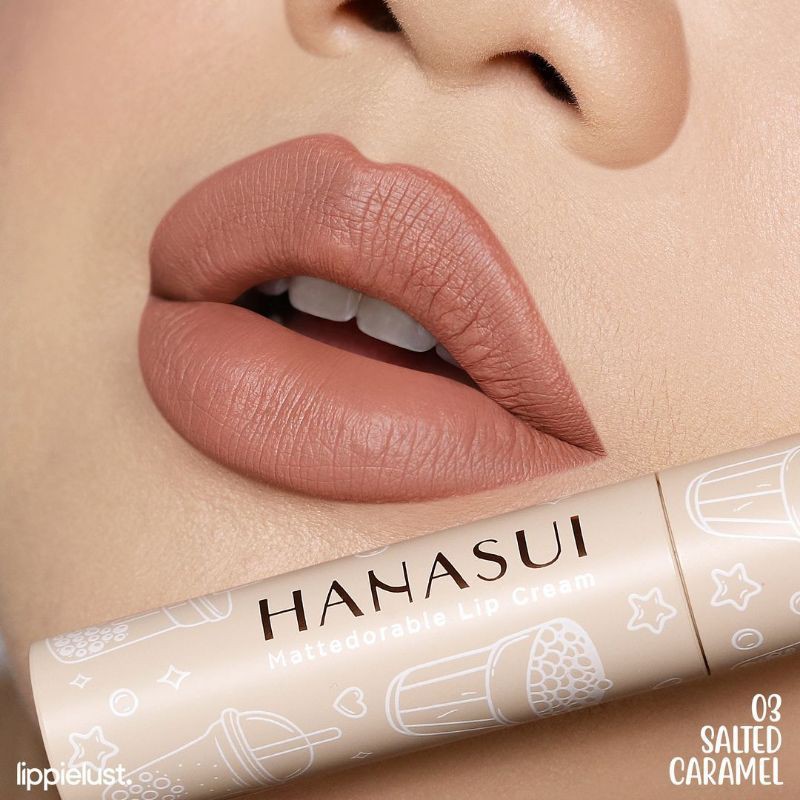 [ SKINHOUSEID ] HANASUI MATTEDORABLE LIP CREAM BOBA EDITION BPOM | TAHAN LAMA | TIDAK BIKIN KERING