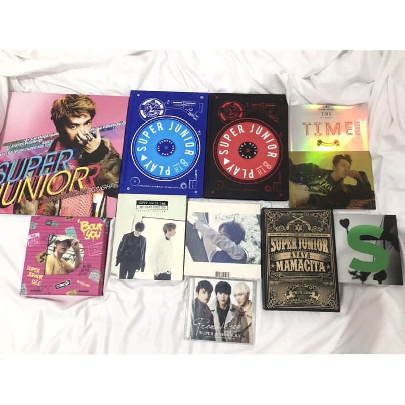 WTS Super junior Album (One more chance,play,time slip,D&E,Yeusng,This is love,Mamacita,Mr.Simple)