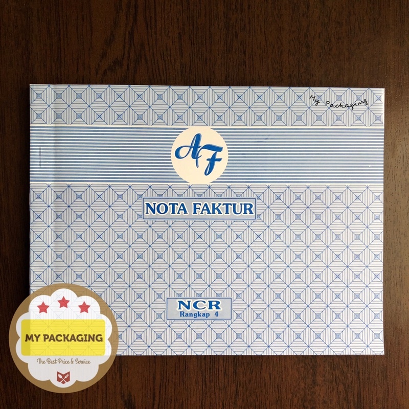 Buku Nota Faktur 1/2 Folio 4 Ply NCR Faktur Rangkap 4 AF